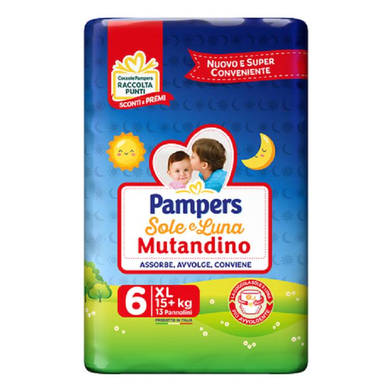 PAMPERS SOLE&LUNA MUT XL 13PZ
